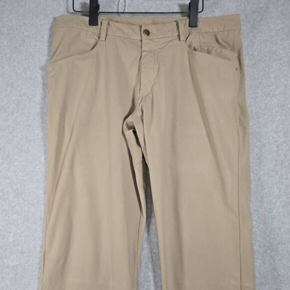 Lululemon Pants Classic 5-Pocket Chino 36x33 Tan Khaki - Picture 2 of 13